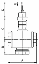 Клапан регулирующий Гранрег КМ124Р 1 1/4″ Ду32 Ру16 двухходовой, односедельчатый, с твердым седловым уплотнением, корпус — латунь, с трехпозиционным электроприводом СМП2.7 220В, корпус - пластик, Pmax = 12bar