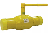 Кран шаровый Broen Ballomax газовый Ду150 Ру25/12 под приварку с ISO-фланцем, Траб=-40/+80 с ручкой