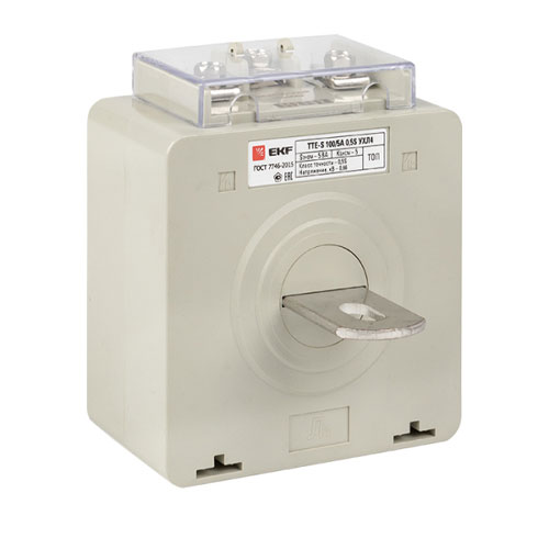 Трансформаторы тока EKF PROxima ТТЕ-A 100/5A – 1000/5A с клеймой напряжения, класс 0,5 шинные