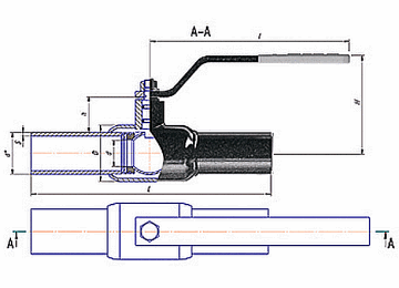 Кран шаровой ALSO КШ.П.Р.080.25-01 Ду80 Ру25 стандартнопроходной, присоединение - под приварку, корпус - сталь 20, уплотнение - PTFE, управление - электропривод DN.ru QT-010 24В