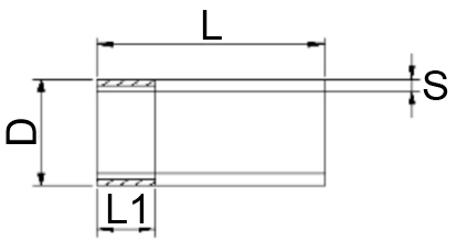 Резьба стальная МеталлПром-Инвест 1/2″ Ду15 Ру16 удлиненная L=50мм из труб по ГОСТ 3262-75