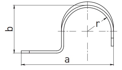 Скоба EKF SM-1 48-50 мм, количество в упаковке – 50 шт, однолапковая, материал – оцинкованная сталь