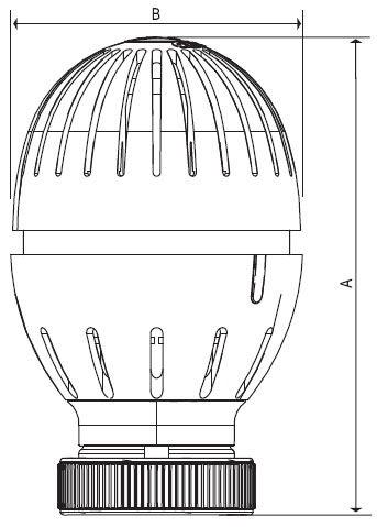 Комплекты термостатические для бокового подключения радиатора Giacomini R470F-KV 3/4″ Ду20 Ру10 8-32 °C прямые, для однотрубной системы отопления, корпус - латунь, присоединение - накидная гайка