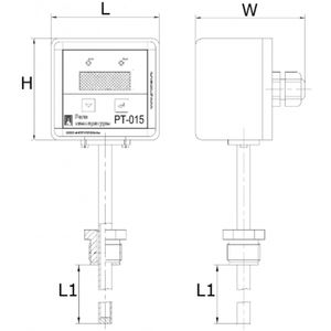 Датчик-реле температуры ПРОМА РТ-015-G12 длина 160 мм, штуцер G1/2
