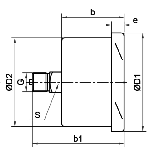 Манометры низкого давления Росма КМ-12Т (0-60кПа), радиальное присоединение, класс точности 1.5