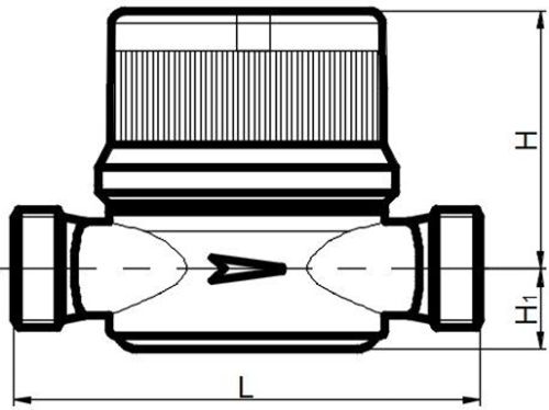 Счетчики воды универсальные Тепловодохран Пульсар Ду15 Ру16 крыльчатые, одноструйные, резьбовые, без комплекта монтажных частей, L=80-110 мм, до 90°С