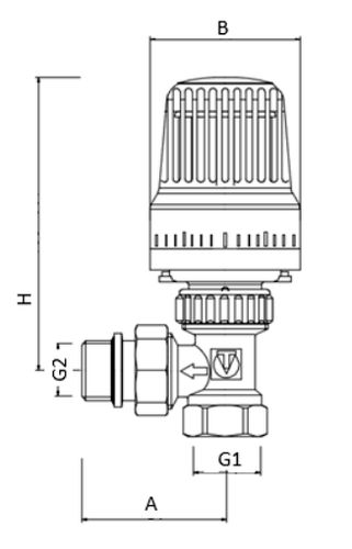Комплекты терморегулирующего оборудования Valtec VT.045.N Ду15 Ру10 угловые