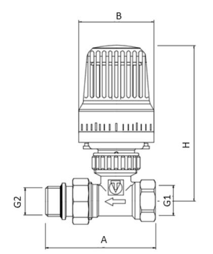 Комплект терморегулирующего оборудования Valtec VT.046.N 1/2