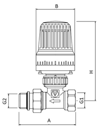 Терморегулятор Valtec VT.048.N 1/2