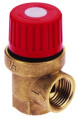 Клапан предохранительный мембранный Icma 241 1/2″ Ду15 Ру10 латунный, угловой, внутренняя резьба, давление срабатывания 6 бар (91241ADAN)