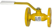 Кран шаровой LD Ду40 Ру40 фланцевый газовый проход: стандартный