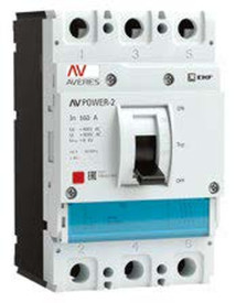 Автоматический выключатель EKF AV POWER-2/3 TR 3Р 100А 35kА, сила тока 100 А, отключающая способность 35 kА