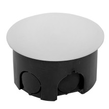 Коробка распределительная EKF КМТ-010-004 75х42 мм с крышкой, для твердых стен, корпус – полипропилен/полистирол, IP20, цвет – черный (розничный стикер)